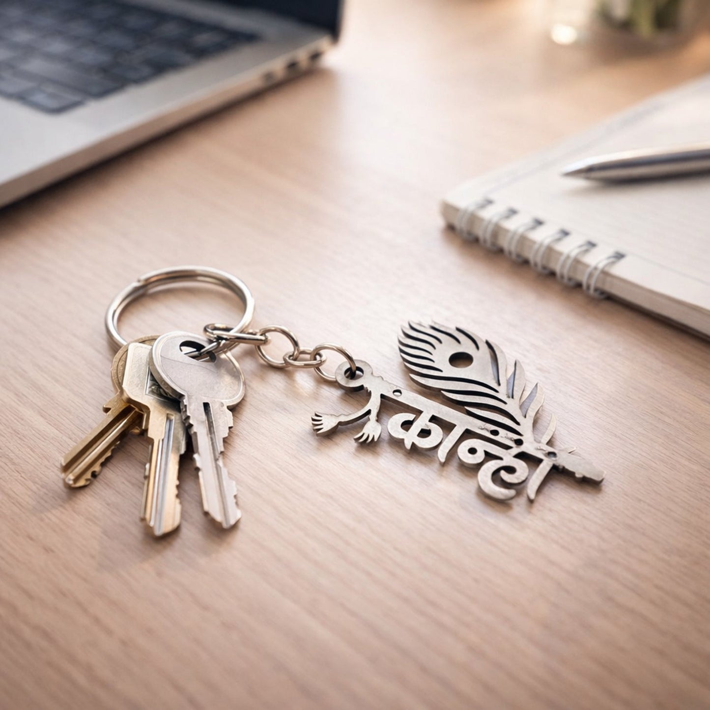 Dual-Ring Carabiner Key Holder - (1 Pc)