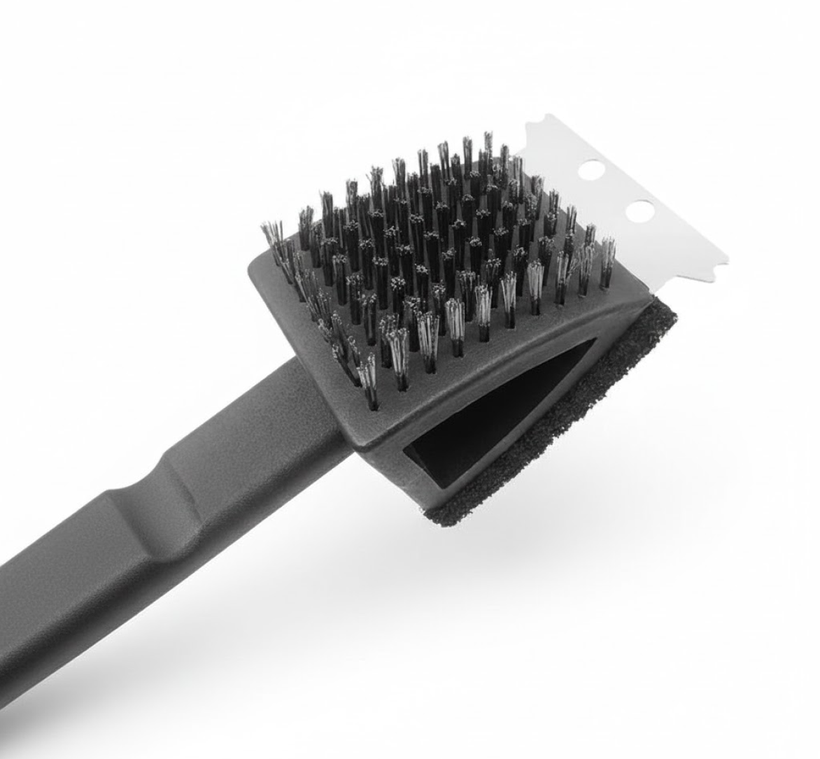Black 2 Side Use Brush Scarp Cleaning Brush & Wire Brush for Garage Use