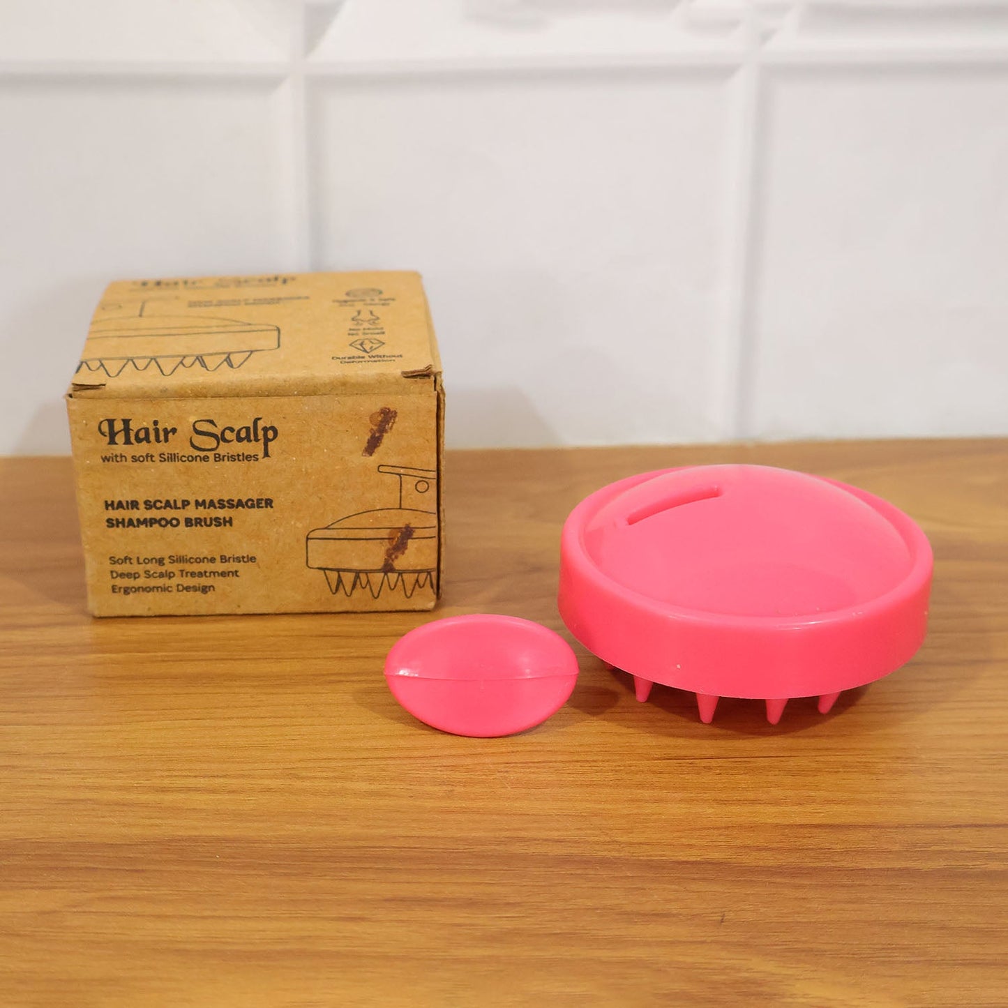 Silicone Hair Scalp Massager Shampoo Brush (1 Pc)