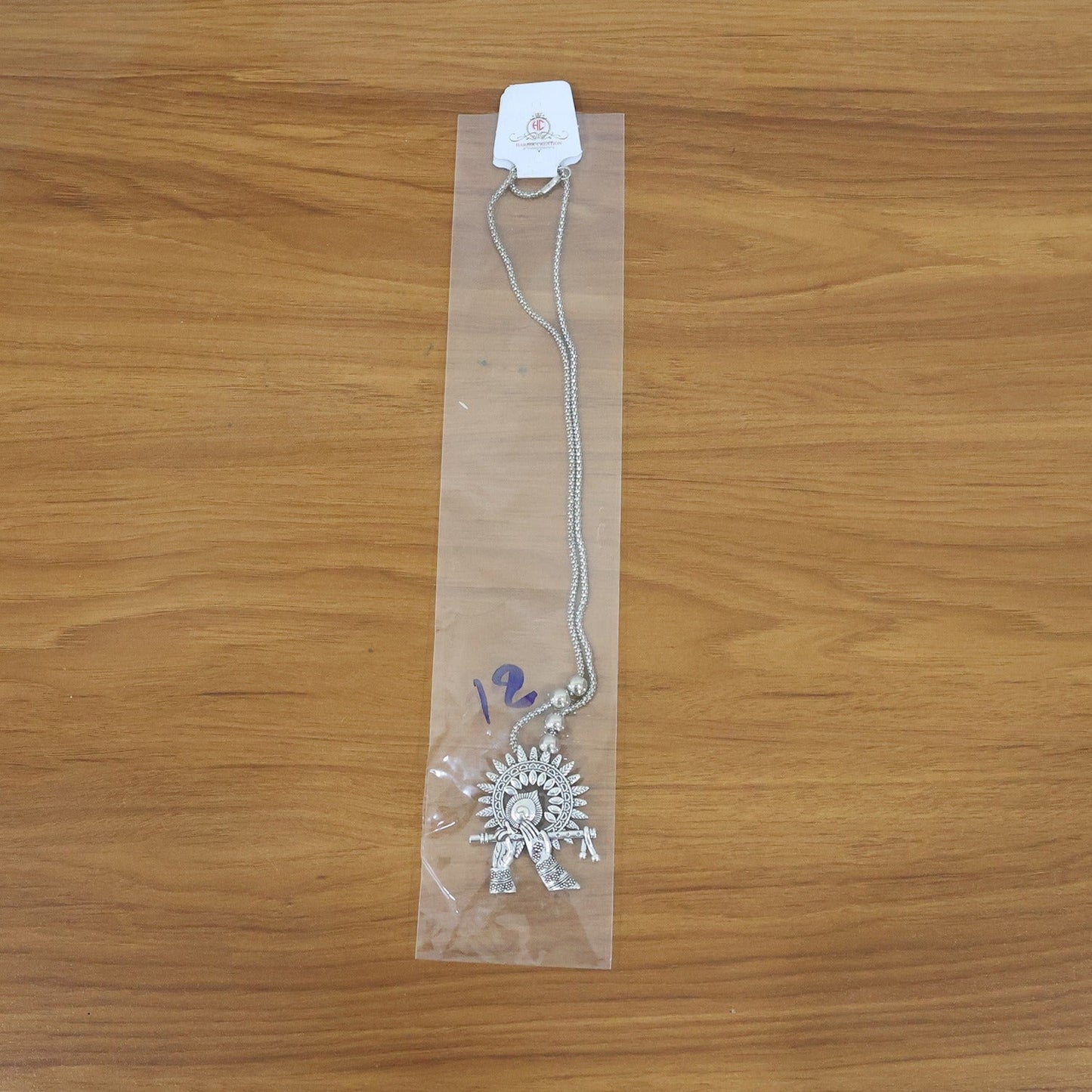 Ethnic silver necklace