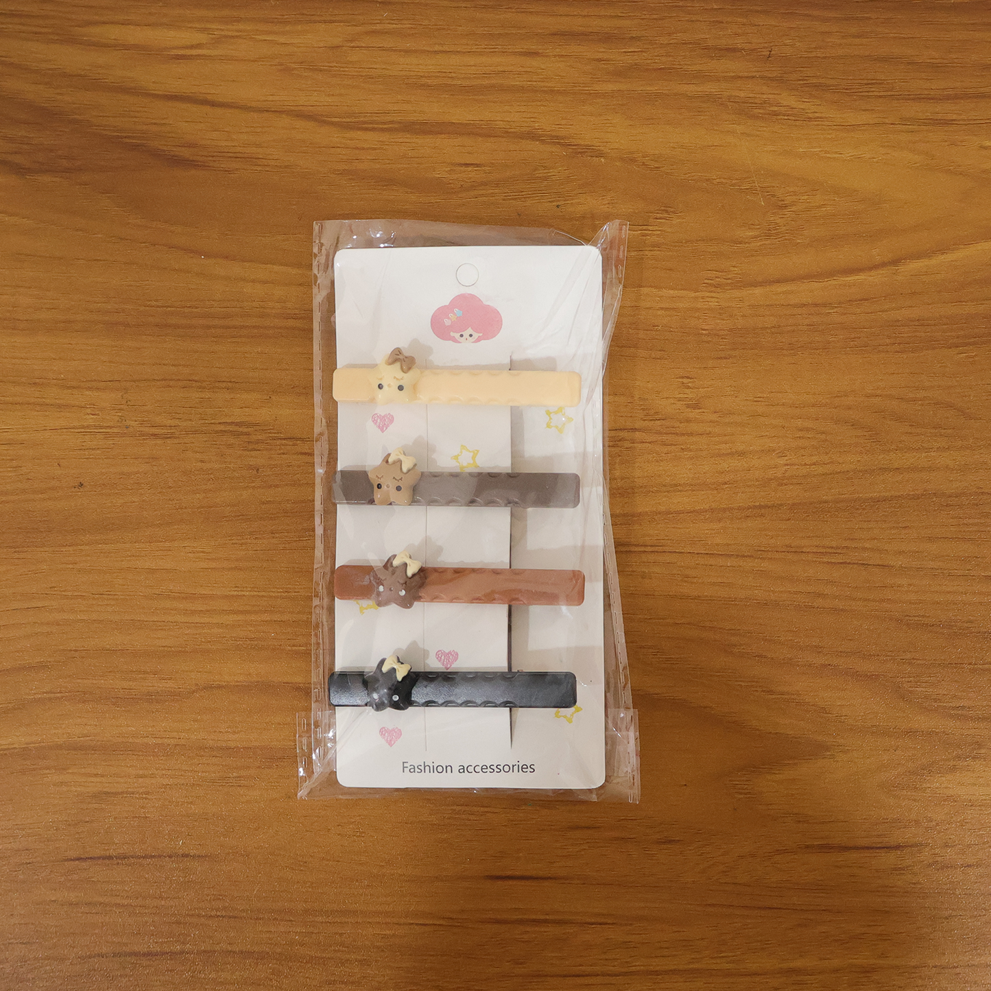 Cute Character Design Fashion Hair Clips (4 Pc)