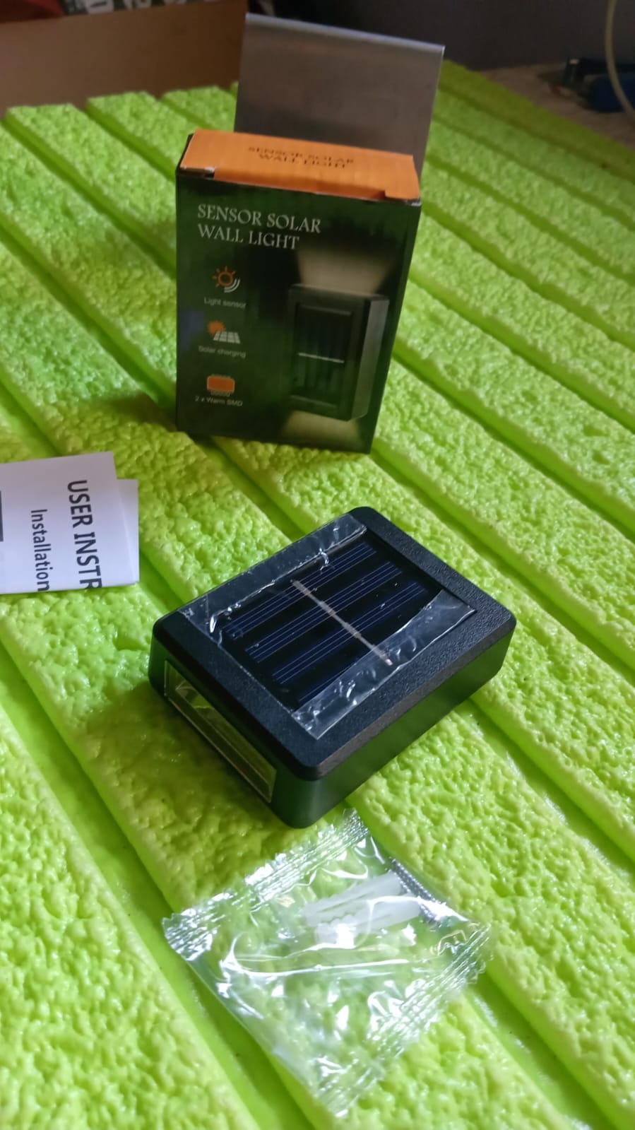 Solar Wall Lights Small Fence Lights Solar Powered Up Down LED Porch Light (1 Pc)