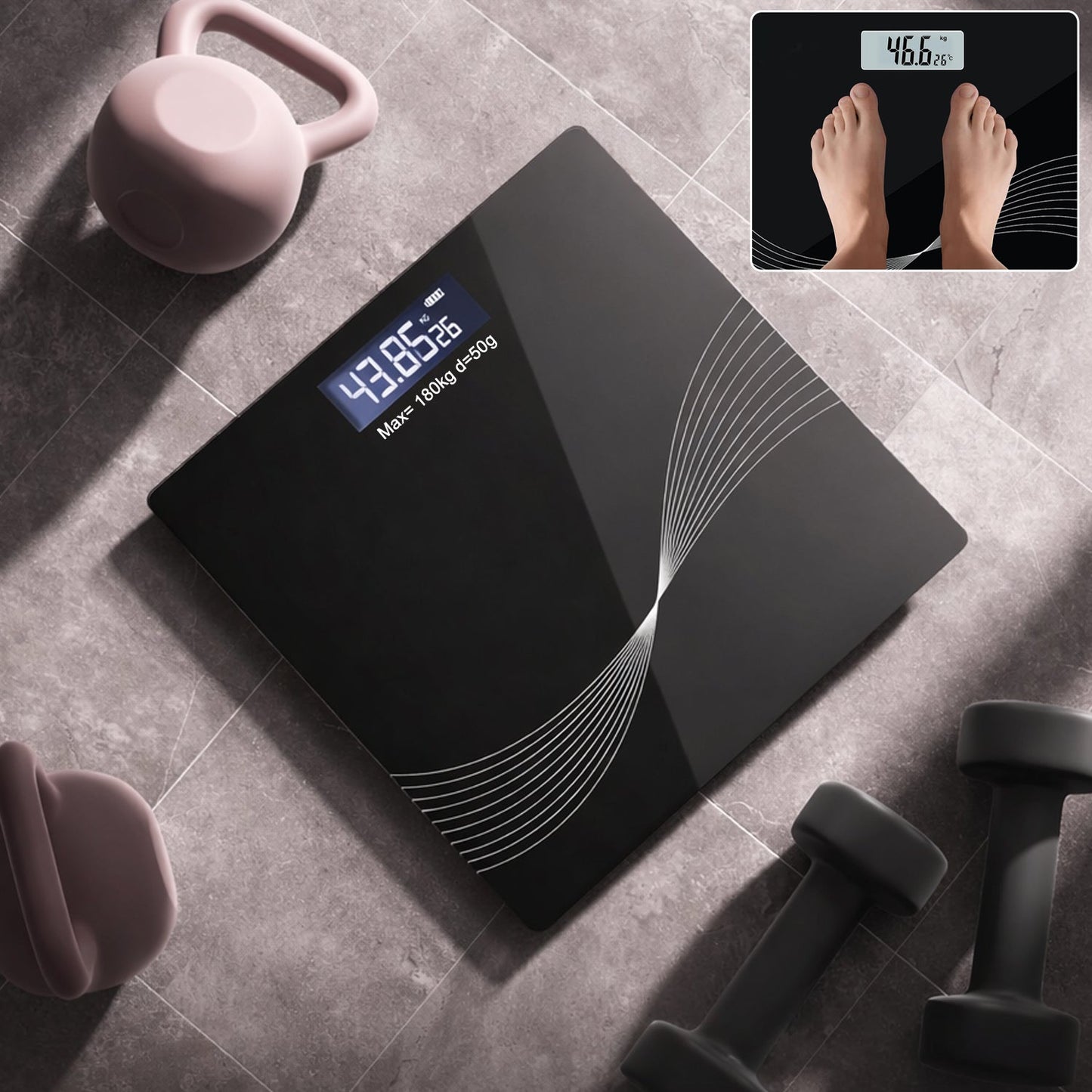 Electronic Digital Personal Weight Scale  (1 Pc)