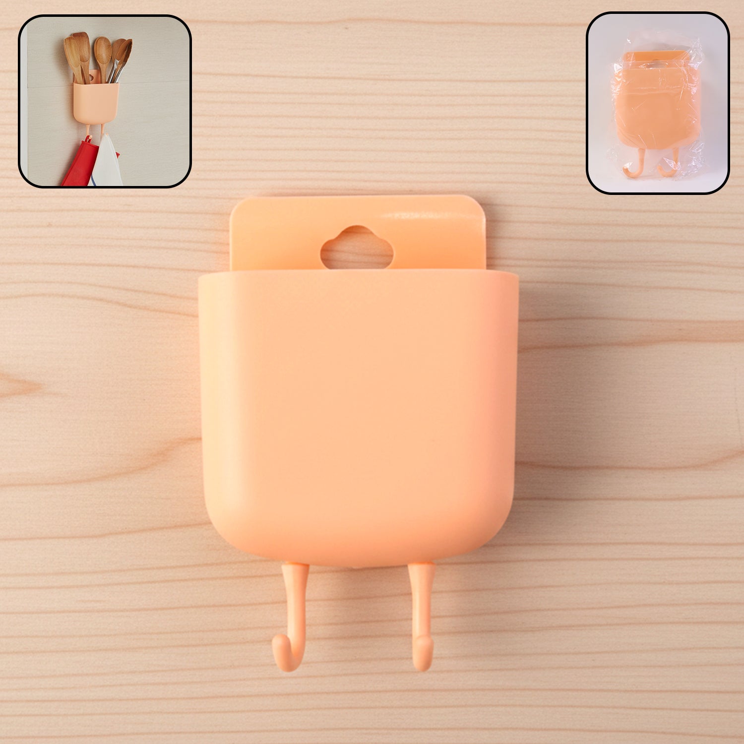 Closet wall organizer pocket