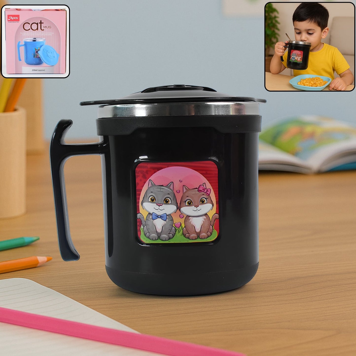 Cat Design SS Insulated Bottle