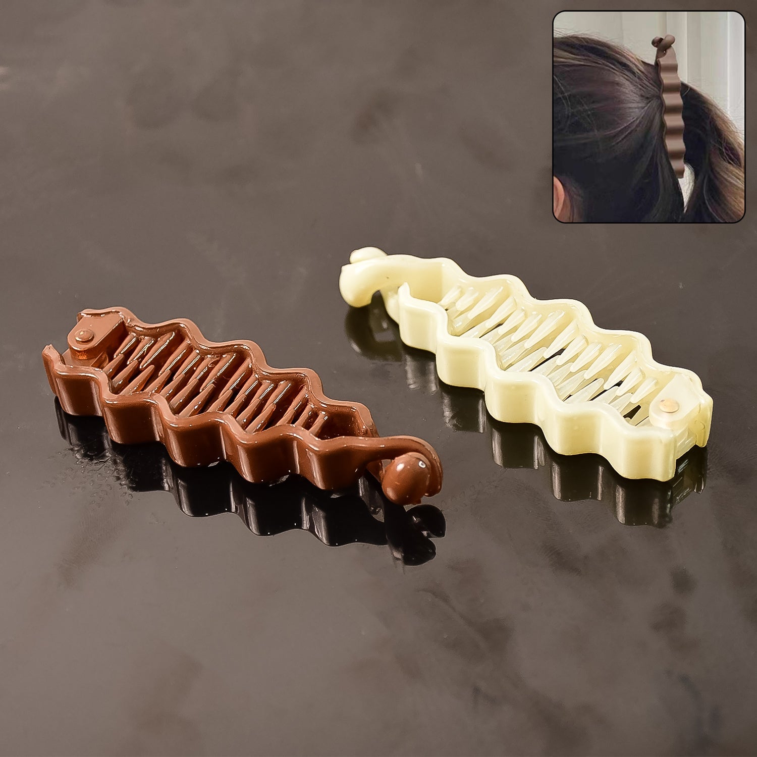 Dura Grip Plastic Hair Claws