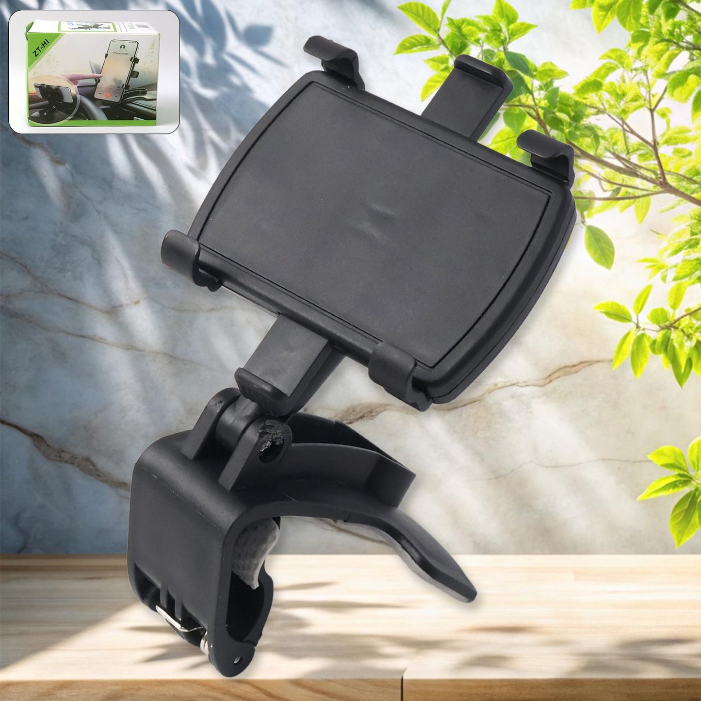 360-degree rotating car phone holder mount