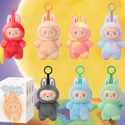 Plush Toy Cartoon Keychain with Hook Assorted Colorful Animal Design  1 Pc