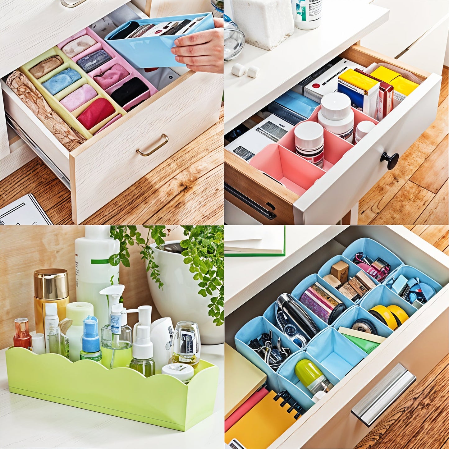 5 Compartments Socks / Handkerchief / Underwear Storage Box (pack of 2)