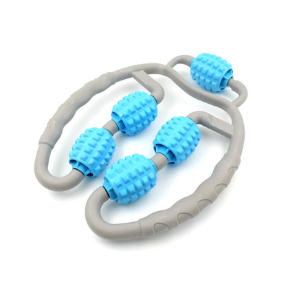 Muscle Massage Roller for Leg Soreness & Relaxation (5 Wheels, 1 Pc)