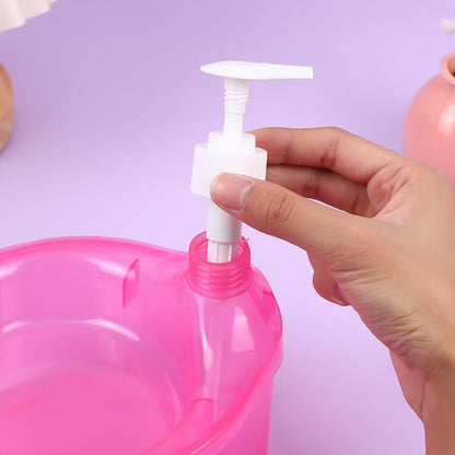 2 in 1 Double Layer Liquid Soap Dispenser with Pump and Sponge