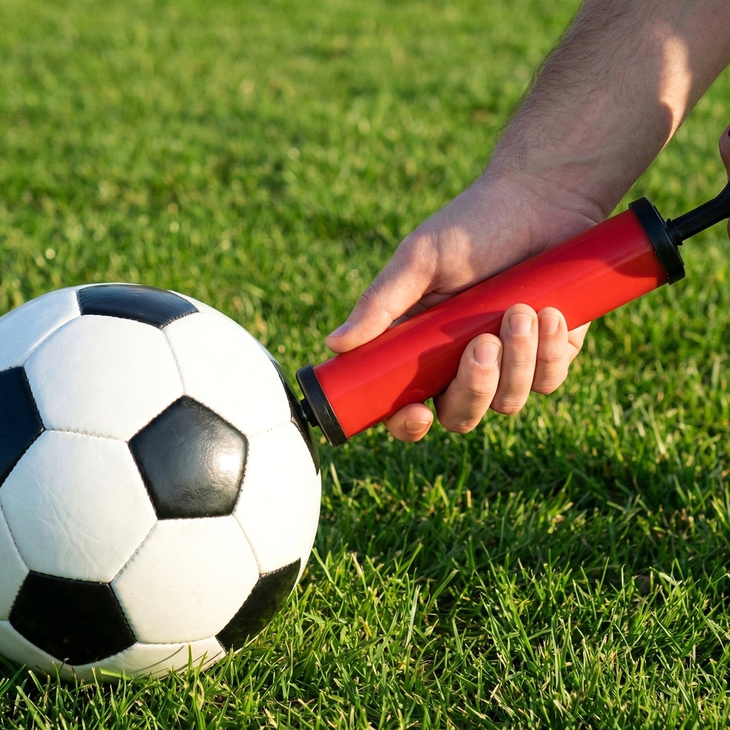 Plastic Pump for Inflating Balls (28 CM) - Inflatable Ball Development Toy