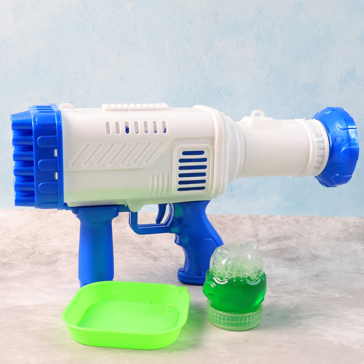 32 Holes Big Powerful Machine Bubble Gun Toys (1 Set)