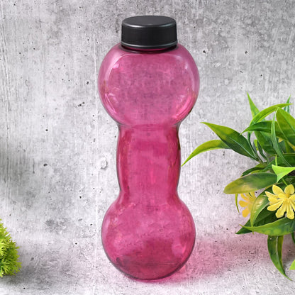 Unbreakable Plastic dumbbell Shape Water Bottle  (550 ml / 1 Pc)