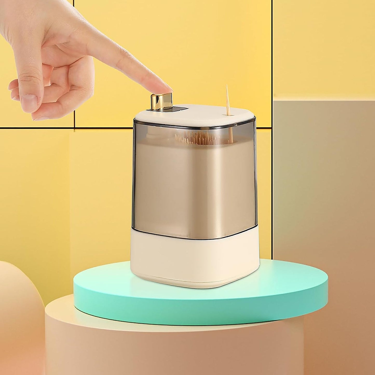 Toothpick Holder Dispensers,  for Home Living room Kitchen Restaurant (1 Pc)