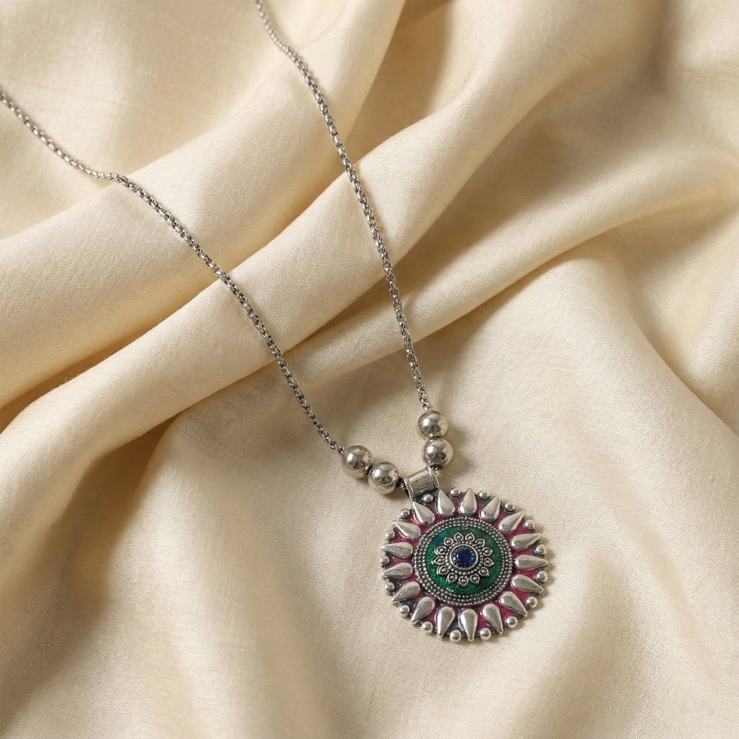 Mandala pendant necklace
