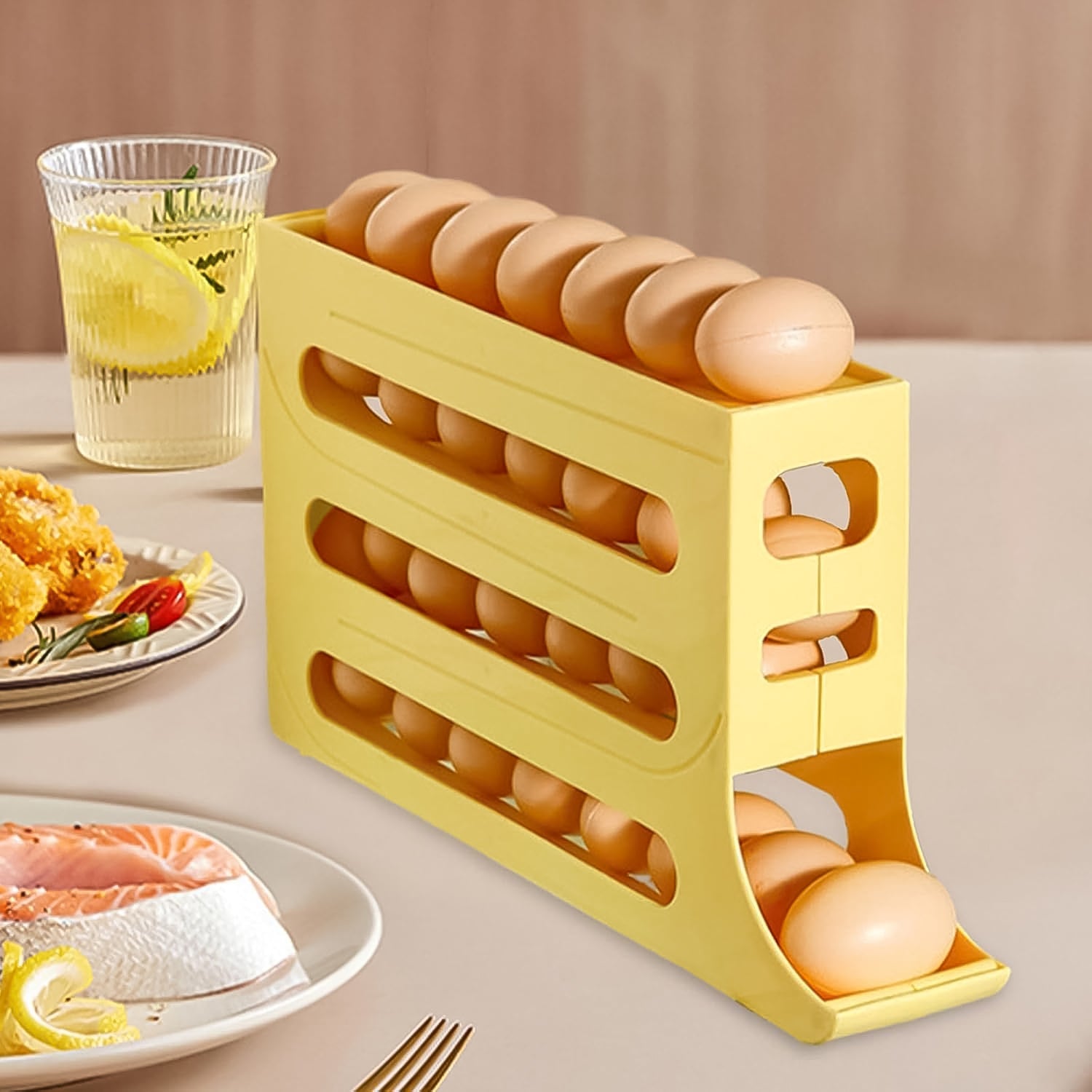 Slide & Store Egg Rack – 3 Tiers