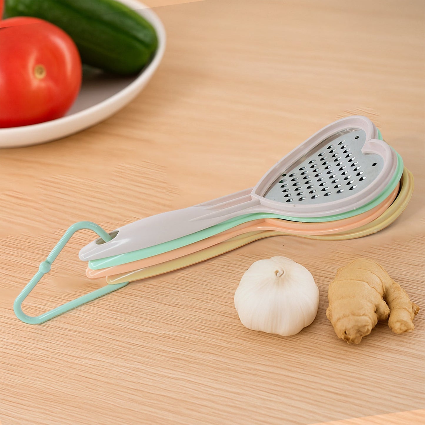 Heart Grater Set and Heart Grater Slicer Used for Grating and Slicing of Fruits, vegetables