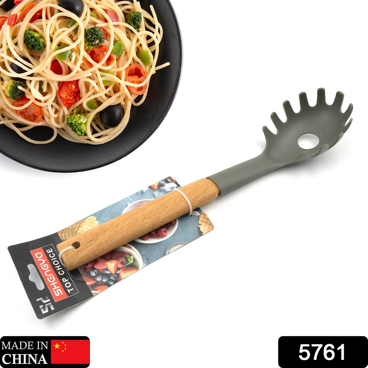 Plastic Kitchen Whisk Pasta Spoon Soup Spoon  1 Pc