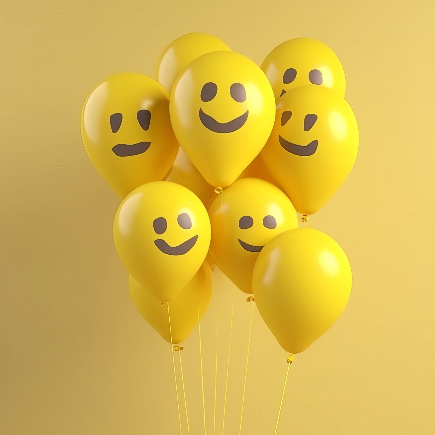 Smiley festival balloons