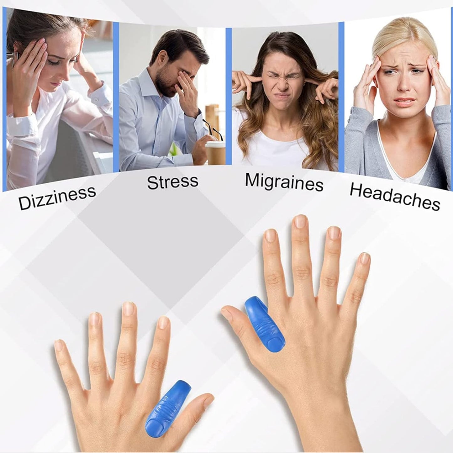 Sugar Control Acupressure Hand Pressure Point Clip Migraine Relief Clip (1 Pc)