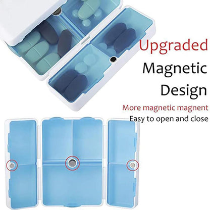Magnetic Pill Organizer, Medicine Box (1 Pc)