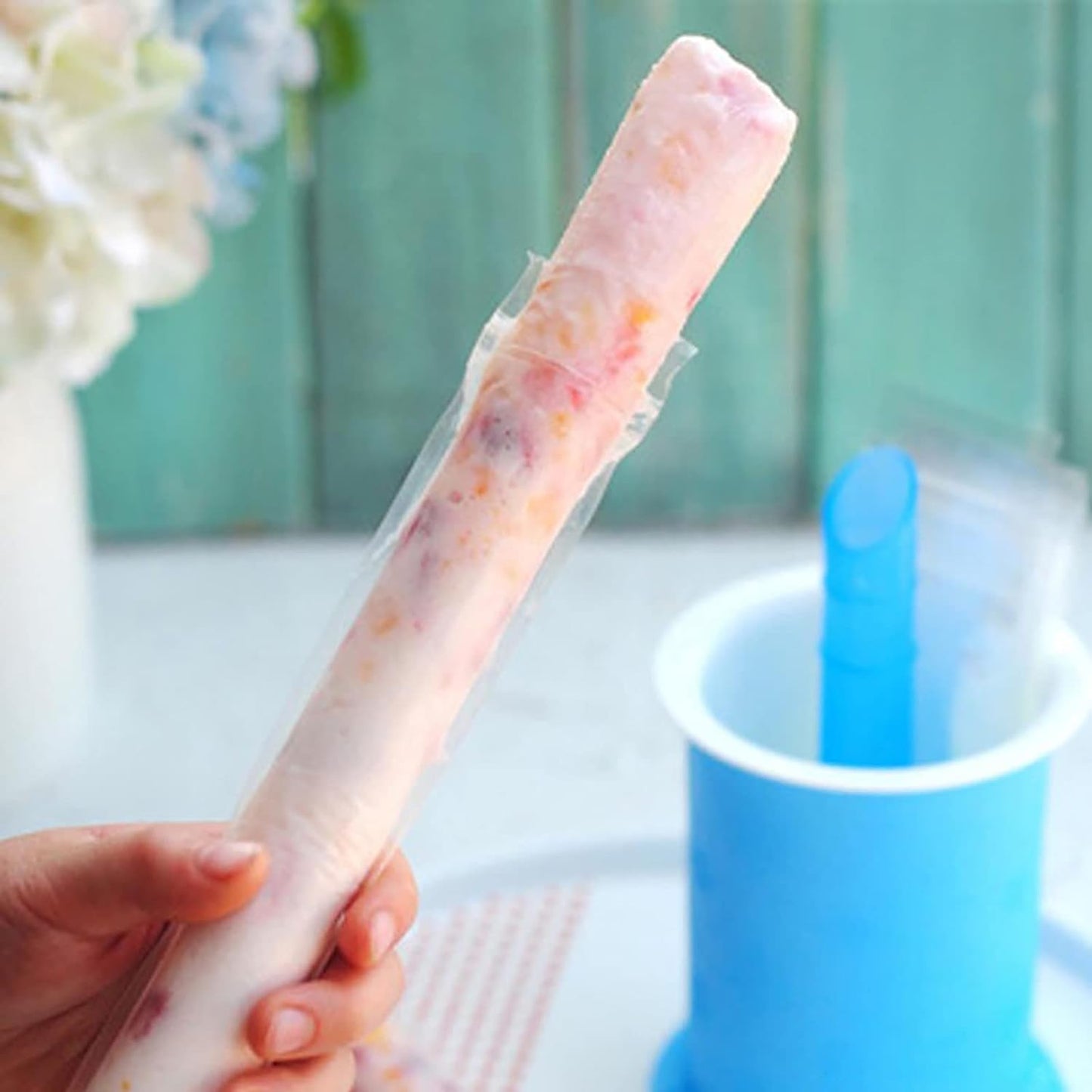 DIY Manual Popsicle Maker – Reusable Ice Cream Mold (Approx 20 Pcs Packing Bag)