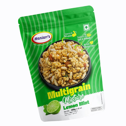 Maniarr's Lemon Mint ROASTED MULTIGRAIN MIXTURE (195 Gm)