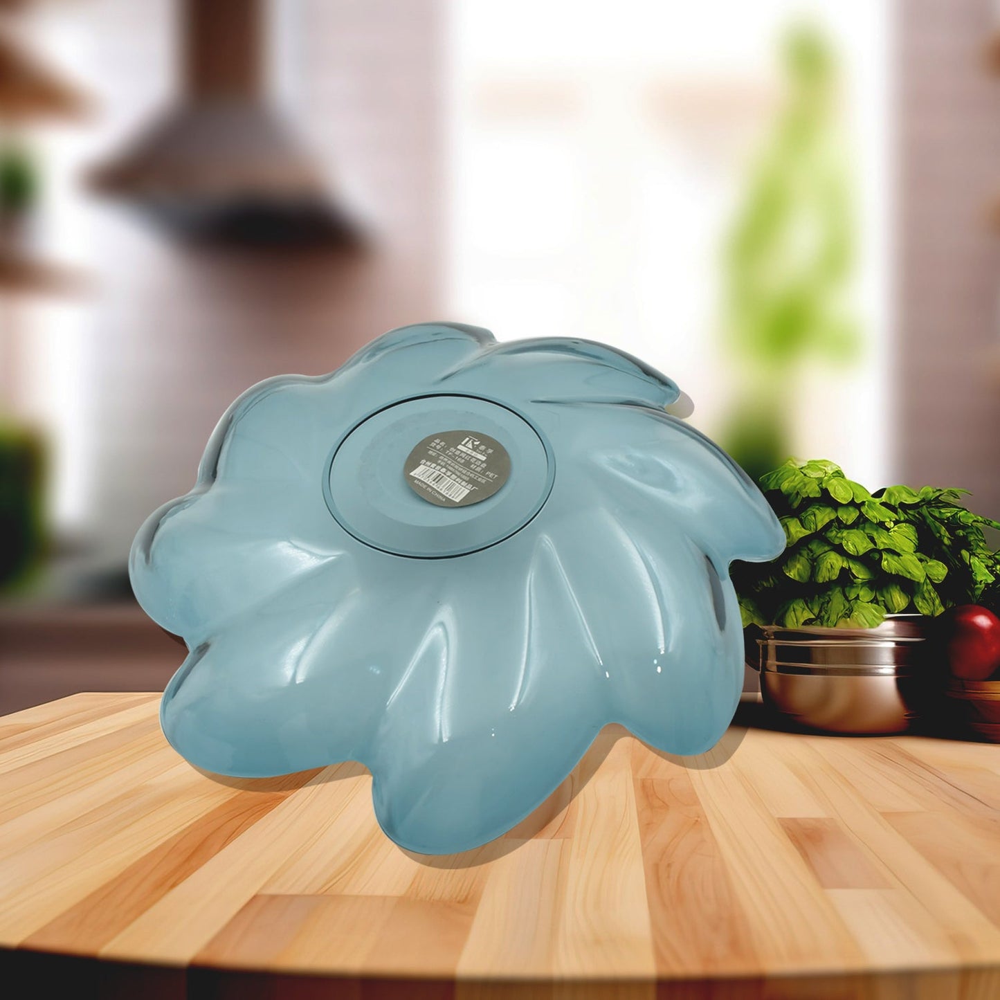 Flower Shape Kids Plastic Plate - for Dinner, Snacks & Party Supplies (1pc)