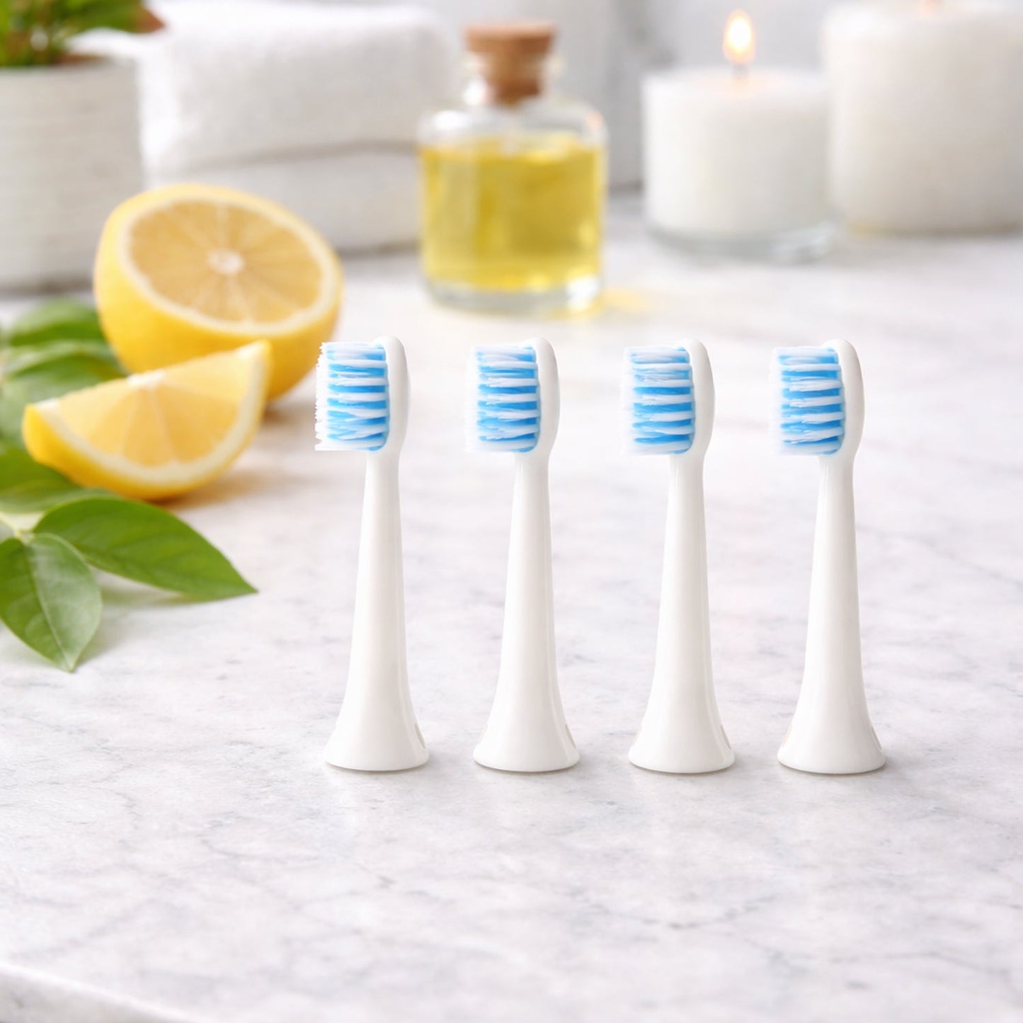 Electric Toothbrush With 4  Extra Head (1 Pc, Battery Included, Mix Color)