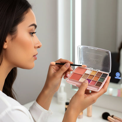 Multi-Color Eyeshadow & Compact Makeup Kit (15 GM / 1 Pc)