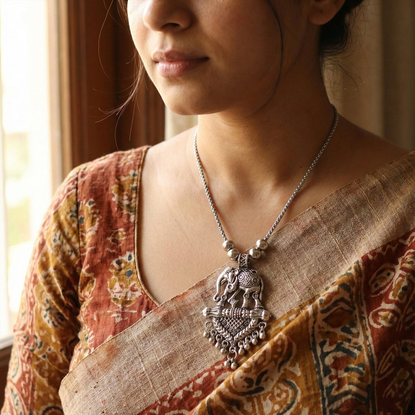 Ethnic silver jewelry