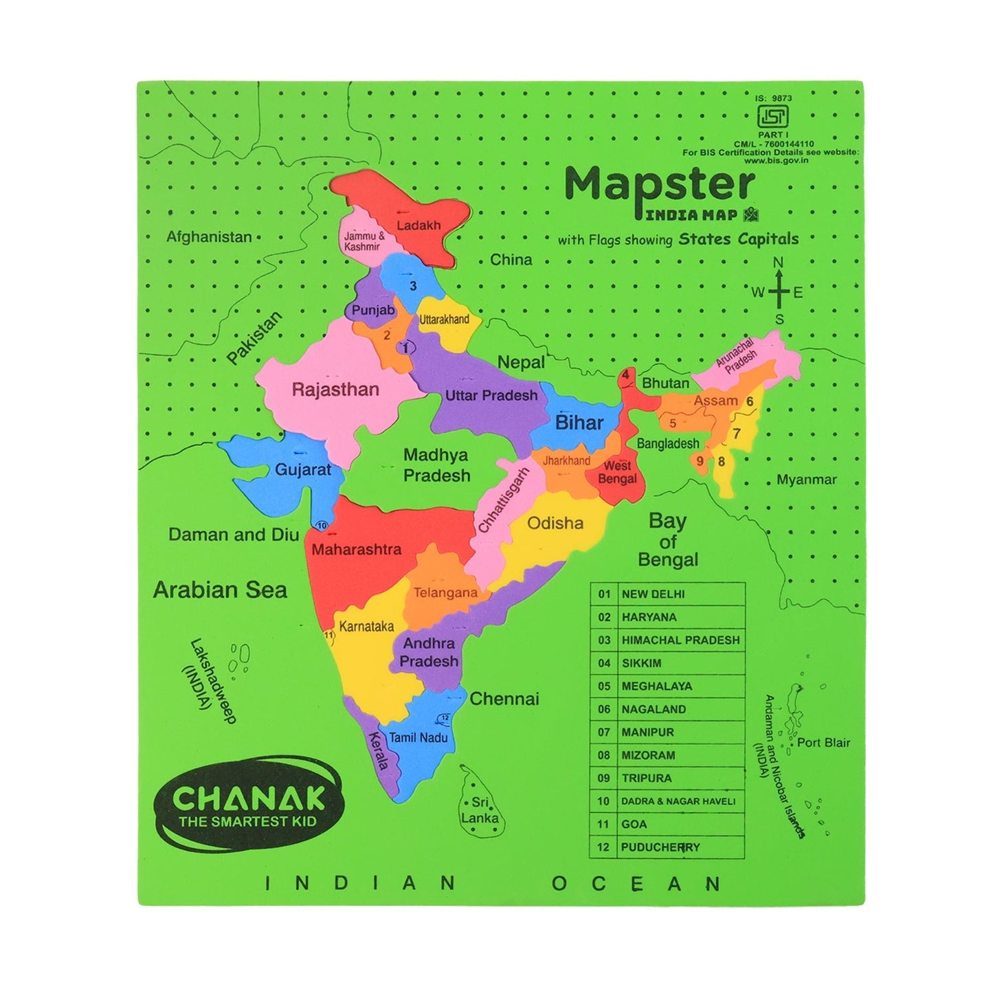Aditi Map Learning Puzzle