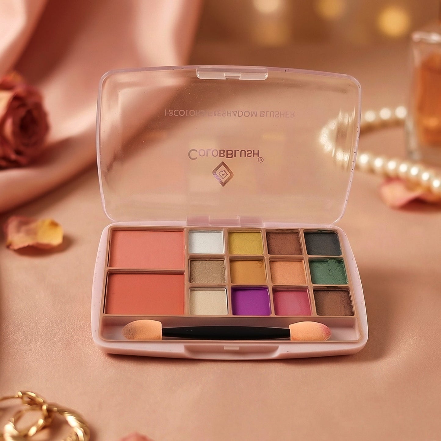 Multi-Color Eyeshadow & Compact Makeup Kit (15 GM / 1 Pc)