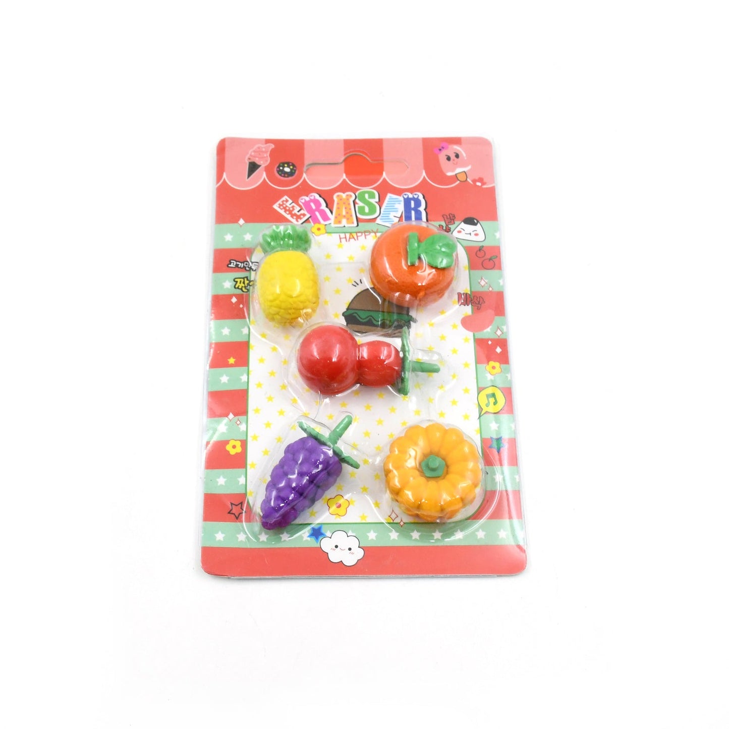 3D Mix Design Fancy & Stylish Colorful Erasers (1 Set)