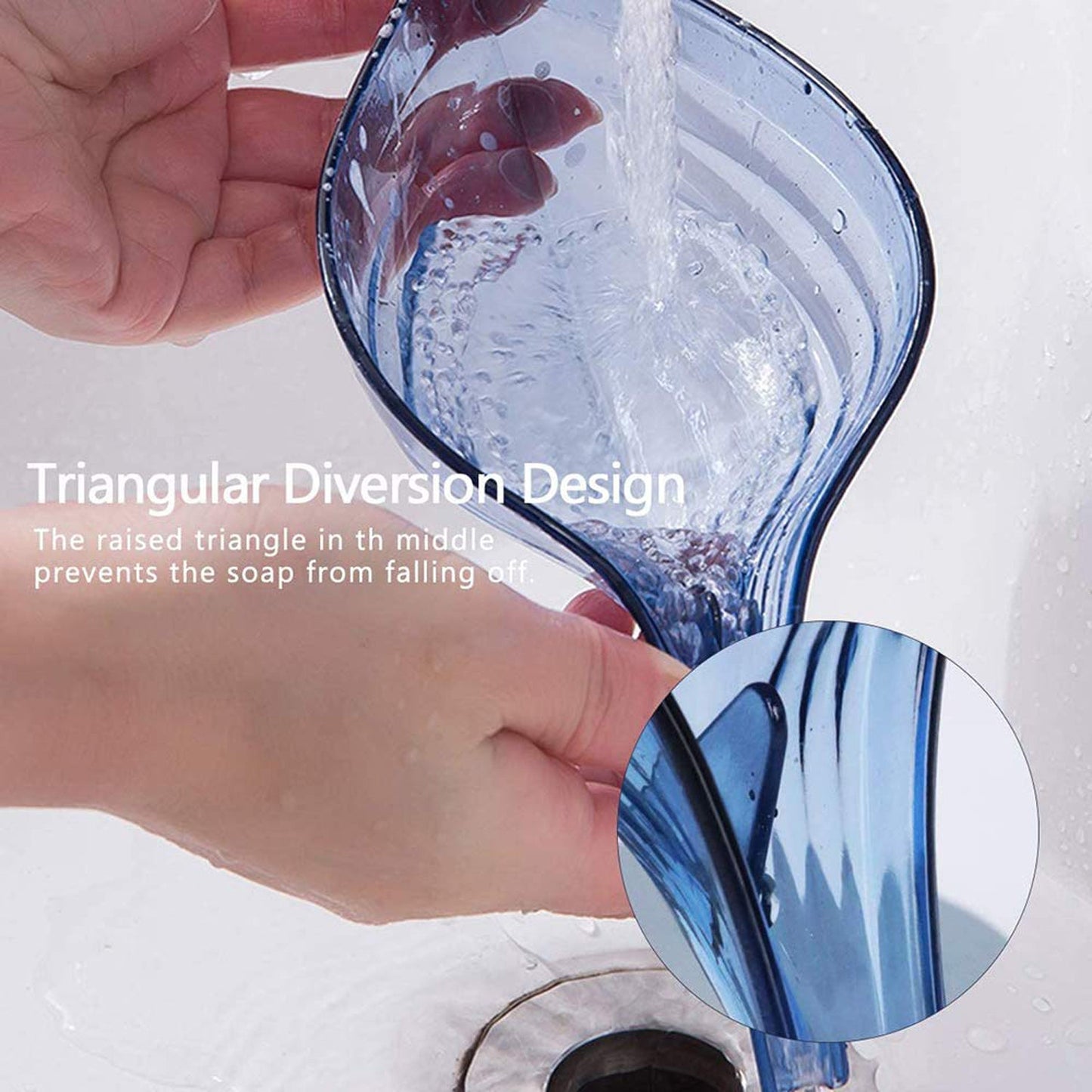 Plastic soap dish with drainage