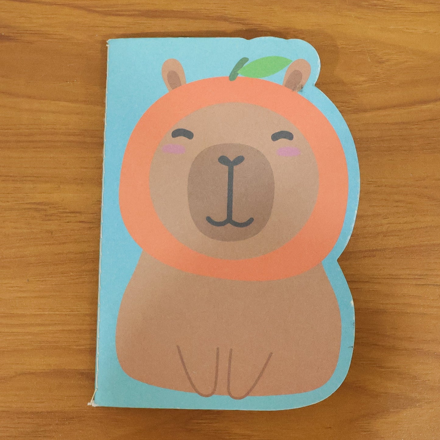 School notebook with cartoon animal