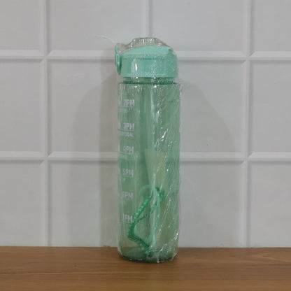 Motivational Water Bottle with Time Marker and Flip Top Lid (1000 ML)