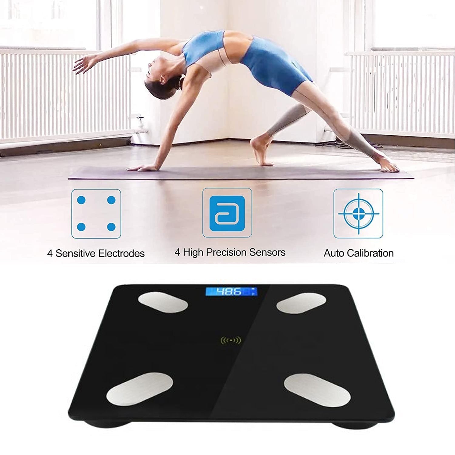 Advanced digital scale for weight and body composition analysis