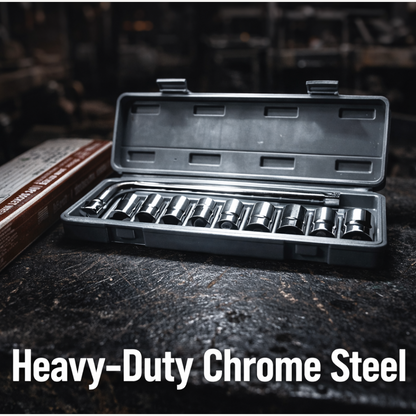 Drive Standard Socket Wrench Set -10 pc, 6 pt. 3 / 8 in.