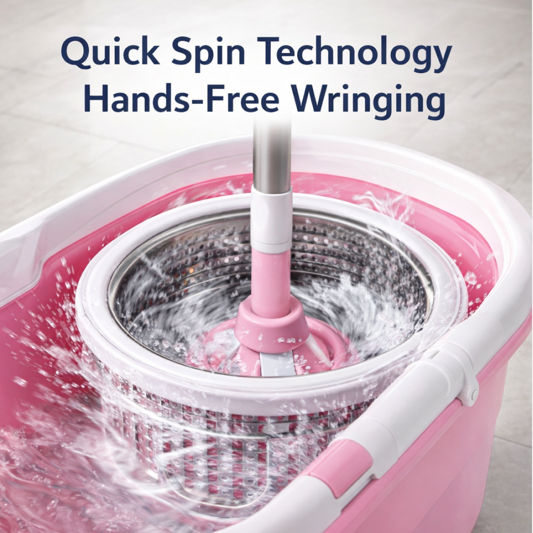 Spin Mop with Bucket for Floor Cleaning - Magic Mop Set