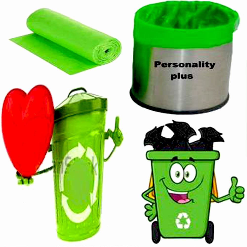 Bio-degradable Eco-Friendly Garbage Bags Rolls (24x32 inch, 1 Pc, Mix Color)