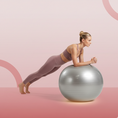 Heavy Duty Gym Ball Non-Slip Stability Ball with Foot Pump for Total Body Fitness