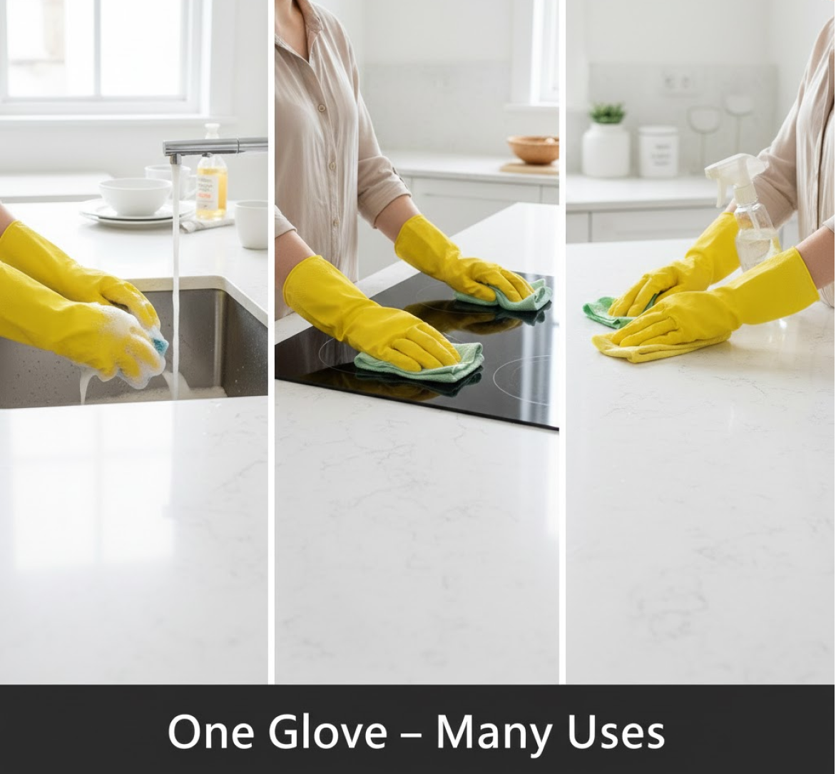 Multipurpose Cleaning Gloves (1 Pair): Kitchen, Bath, & More