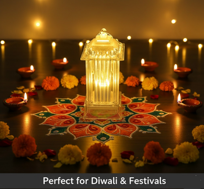 Lantern Shape LED Crystal Lamp for Festive & Holiday Decoration