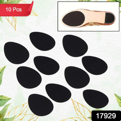 Non-Slip Shoe Pads, Rubber Shoe Sole Protector Pads, High Heels, Boots (10 Pcs Set)