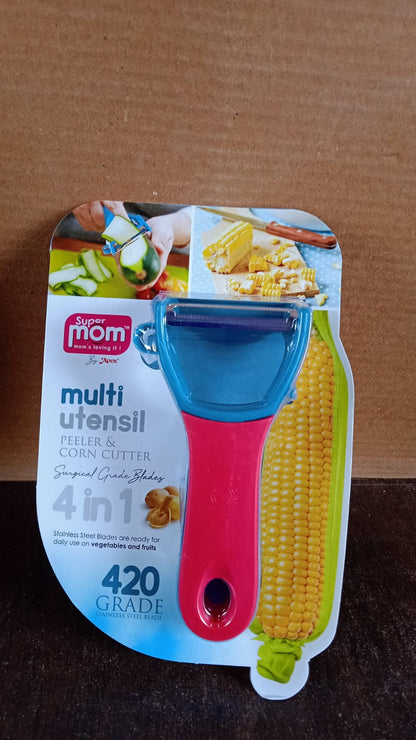Supermom 4-in-1 Multi-Functional Vegetable & Fruit Peeler (1 Pc)