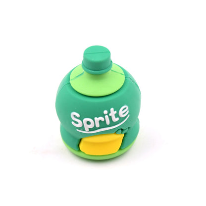2-in-1 3D Cold Drink Bottle Shape Rubber Pencil Sharpener and Eraser Set(24 Pcs Set )