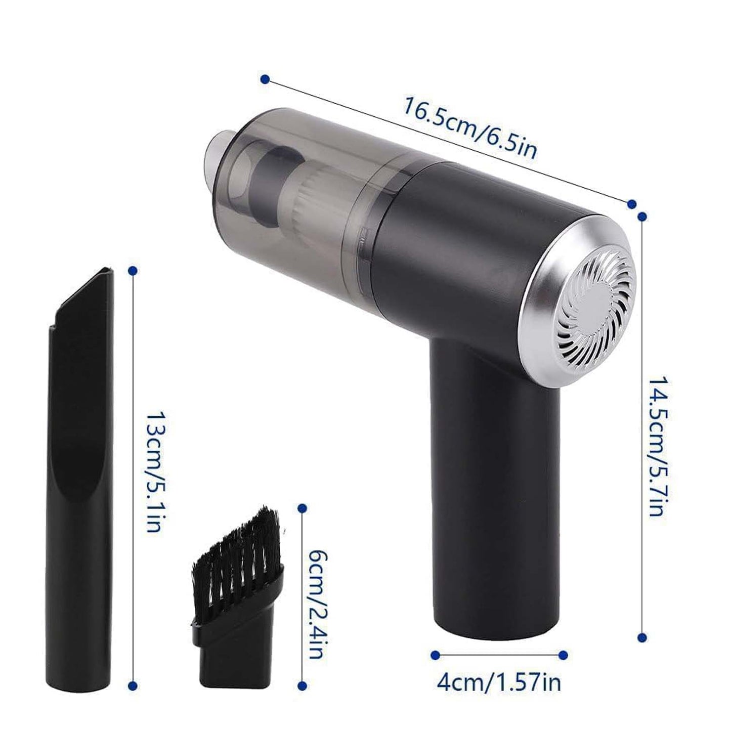 3 in 1 Mini Car Vacuum – Wireless, Rechargeable, Blower & Dust Cleaner for Car & Home