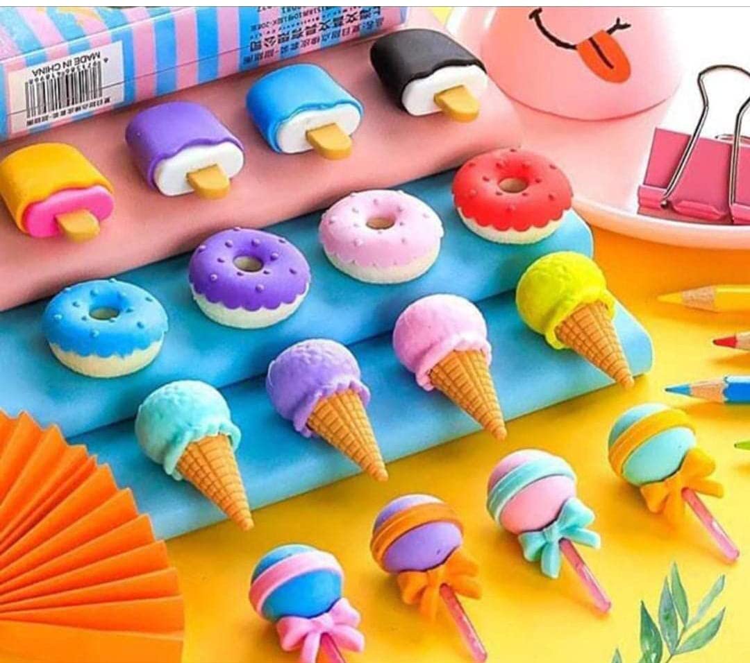 Eraser Set for Kids School Gifts (1 Set 4 Pc, Themed)